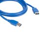 Кабель-удлинитель USB(Am)-USB(Af), 90 см, синий, Kramer