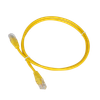 Патч-корд TWT UTP, кат.5e, 0.3 м, RJ45-RJ45, желтый (TWT-45-45-0.3-YL)