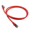 Патч-корд Lanmaster FTP, кат.6a, 1 м, RJ45-RJ45, красный