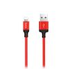 Кабель USB 2.0(Am)-Lightning 8-pin(m), 2 м, черный/красный HOCO