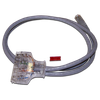 Патч-корд Lanmaster UTP, кат.6, 1 м, 110-RJ45, серый