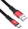 Кабель USB 2.0(Am)-USB 2.0 Type-C(m), 1.2 м, черный/красный Digma