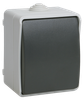 Выключатель IEK ВС20-1-0-ФСр, 1кл., серый