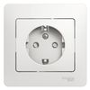 Розетка Schneider Electric Glossa, однопостовая, белый