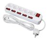 Сетевой фильтр BURO 500SH-3-SW-W, 5-розеток, 3 м, белый