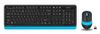Клавиатура + мышь A4Tech Fstyler FG1010, USB, черный/синий