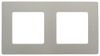 Рамка Legrand Etika, 2-поста, cветлая галька