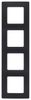 Рамка Legrand Etika, 4-поста, антрацит