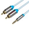 Кабель Jack 3.5mm(M) 2xRCA(M), 3 м, Vention