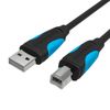 Кабель USB(Am)-USB(Bm), 2 м, черный, Vention
