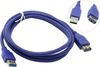 Кабель-удлинитель USB(Am)-USB(Af), 1.8 м, синий, VCOM