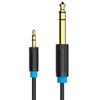 Кабель Jack 6.35mm(M) Jack 3.5mm(M), 1 м, Vention