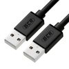 Кабель USB 2.0(Am)-USB 2.0(Am), 50 см, черный Greenconnect
