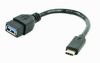 Кабель-переходник (адаптер) USB Type-C(M)-USB(Af), черный, Gembird/Cablexpert (A-OTG-CMAF3-01)