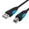 Кабель USB(Am)-USB(Bm), 1.5 м, черный, Vention