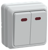 Выключатель IEK ВС20-2-1-ОБ, 2кл., белый