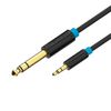 Кабель-переходник (адаптер) Jack 6.35mm(M) Jack 3.5mm(M), 1.5 м, Vention BABB