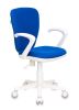 Кресло офисное Бюрократ KD-W10AXSN, белый/синий