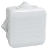 Коробка распаячная 7 см x 7 см, наружный монтаж, вводов:4