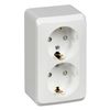 Розетка Schneider Electric Этюд PA16-008B, 2-х постовая, белый