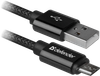 Кабель USB-Micro USB, 1 м, черный Defender