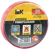 Изолента IEK UIZ-13-10-K04, 130 мкм/1.5 см/20 м, красная