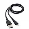 Кабель USB-Lightning 8-pin, 1 м, черный Cablexpert Classic 0.1