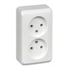 Розетка Schneider Electric Этюд PA16-005b, 2-х постовая, белый