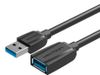 Кабель-удлинитель USB(Am)-USB(Af), 1 м, черный, Vention