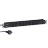 Блок розеток (PDU), кол-во розеток: 8, ExeGate ServerPro PDU-19H809 (EX280855RUS)
