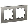 Рамка Schneider Electric ATLASDESIGN, 2-поста, стальной