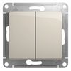 Выключатель Schneider Electric, 2кл., молочный
