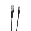 Кабель USB-Lightning 8-pin, 1 м, черный Borofone BX32 Munificent