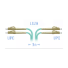 Патч-корд оптический SNR SNR-PC-LC/UPC-MM-DPX-3m 3 м