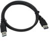 Кабель-удлинитель USB(Am)-USB(Af), 1 м, черный, Exegate EX-CC-USB3-AMAF-1.0