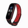 Ремешок для Xiaomi Mi Band 5/6, черный/красный