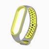 Ремешок для Xiaomi Mi Band 3/4/5, серый/зеленый