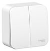 Выключатель Schneider Electric, 2кл., белый