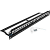 Патч-панель в шкаф 19" 1U, порты: 24, TWT TWT-PP24OK-UTP