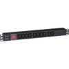 Блок розеток (PDU), кол-во розеток: 10, ExeGate ServerPro PDU-19H001 Al-10С13-C14-SW (EX280859RUS)
