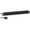 Блок розеток (PDU), кол-во розеток: 11, ExeGate ServerPro PDU-19H011 Al-5C136S-EU2.5CU (EX280869RUS)