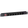 Блок розеток (PDU), кол-во розеток: 7, ExeGate ServerPro PDU-19H703 Al-7S-C20-SW (EX280838RUS)