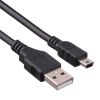 Кабель USB 2.0(Am)-Mini USB 2.0(Bm), 50 см, черный Exegate