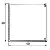 Кабель-канал 40 x 40 мм, белый, Legrand