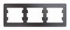 Рамка Schneider Electric GLOSSA, 3-поста, графит