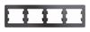 Рамка Schneider Electric GLOSSA, 4-поста, графит