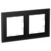 Рамка Schneider Electric ATLASDESIGN NATURE, 2-поста, органическое стекло, черный