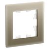 Рамка Schneider Electric ATLASDESIGN NATURE, 1-пост, органическое стекло, шампань