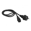 Кабель питания C13-Schuko (Euro)(M), Lanmaster LAN-PP13/SH-5.0-BK
