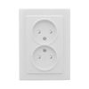 Розетка EKF Basic Минск, 2-х постовая, белый